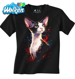 Dětské tričko Kočka Cornish Rex.jpg