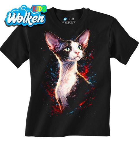 Obrázek produktu Dětské tričko Kočka Cornish Rex