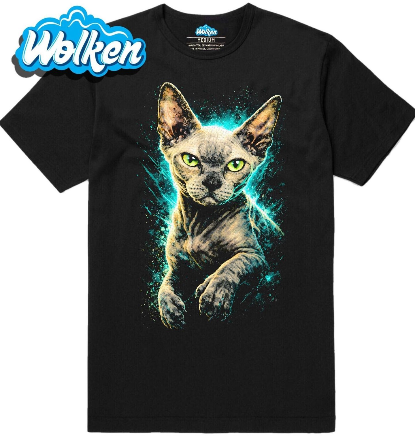 Pánské tričko Kočka Kanadský sphynx.jpg