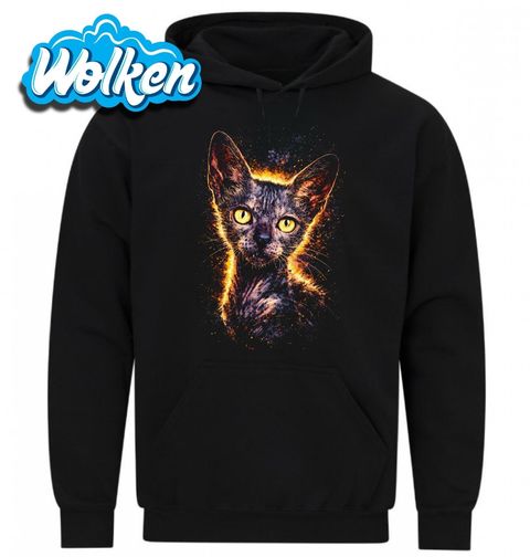 Obrázek produktu Pánská mikina Vlkodlačí Kočka Lykoi
