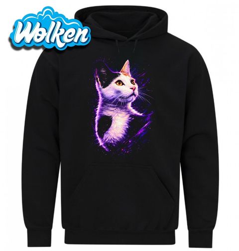 Obrázek produktu Pánská mikina Bílo Černá Kočka Tuxedo