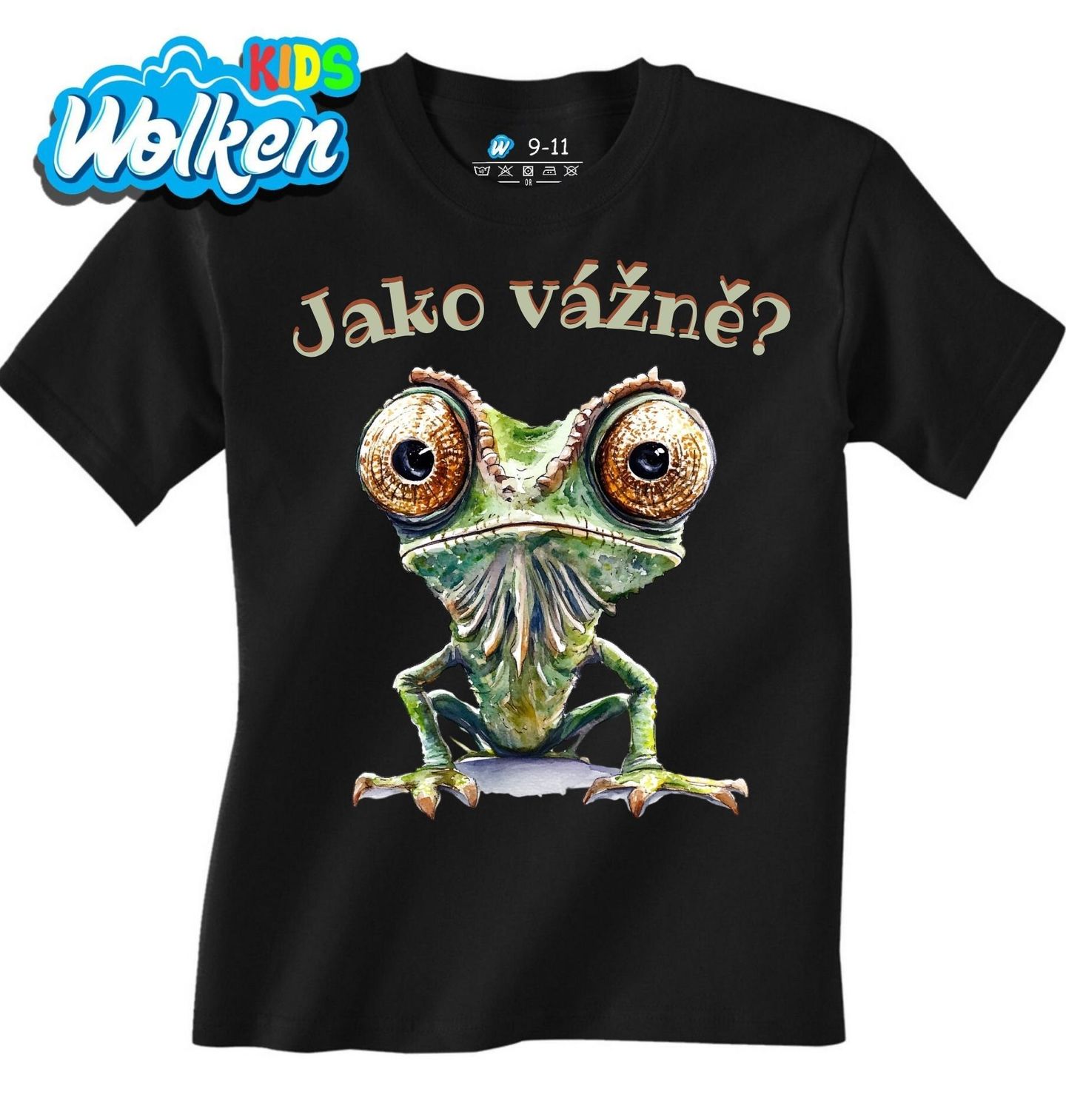 Dětské tričko Překvapený Chameleon Jako vážně.jpg