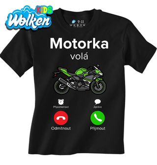 Dětské tričko Motorka volá Phone Call.jpg