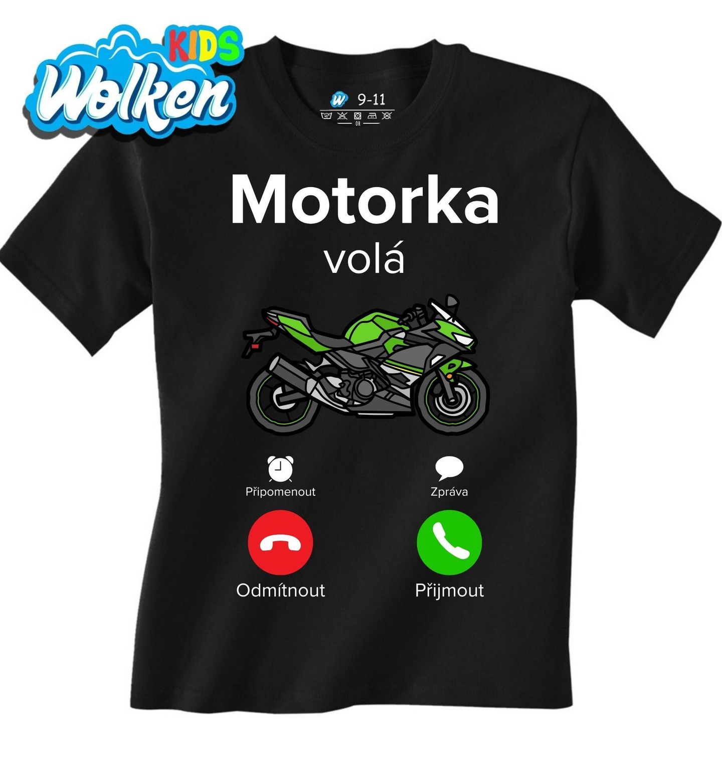 Dětské tričko Motorka volá Phone Call.jpg