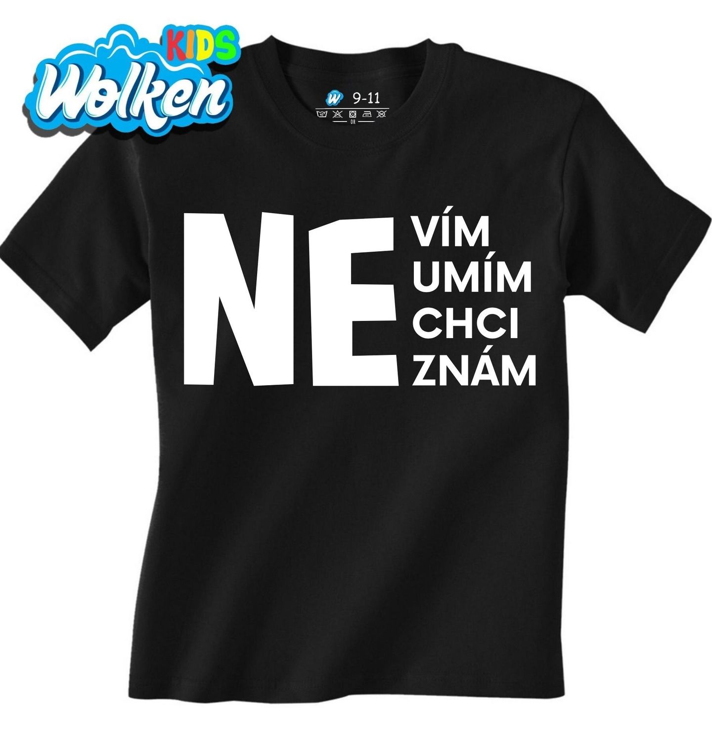 Dětské tričko NEvím NEumím NEchci NEznám.jpg