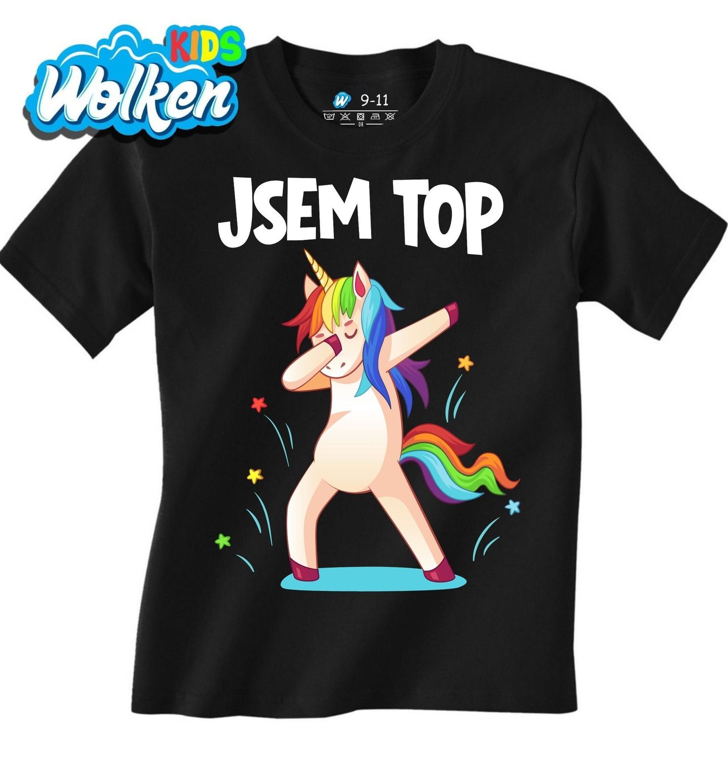 Dětské tričko Dabující Jednorožec Jsem top.jpg