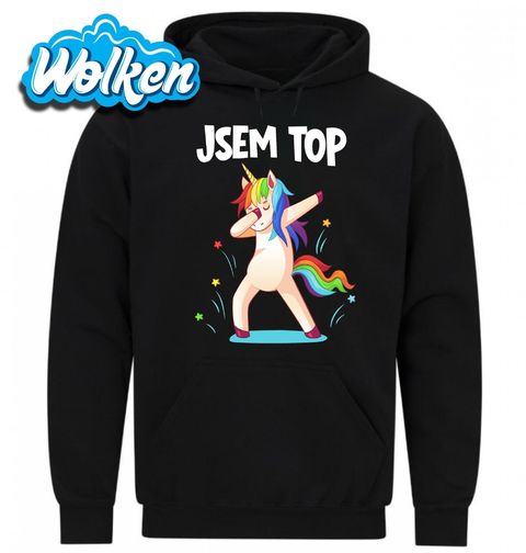 Obrázek produktu Pánská mikina Dabující Jednorožec Jsem top