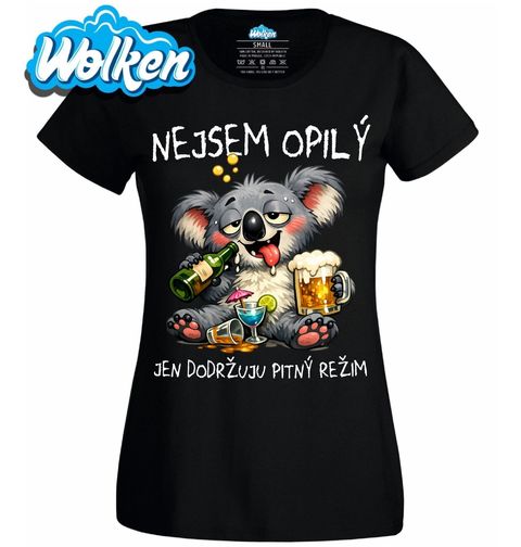 Obrázek produktu Dámské tričko Opilá Koala Nejsem opilý, jen dodržuju pitný režim