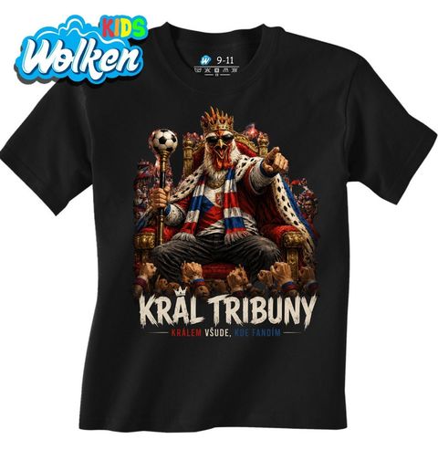 Obrázek produktu Dětské tričko Král tribuny Králem všude, kde fandím