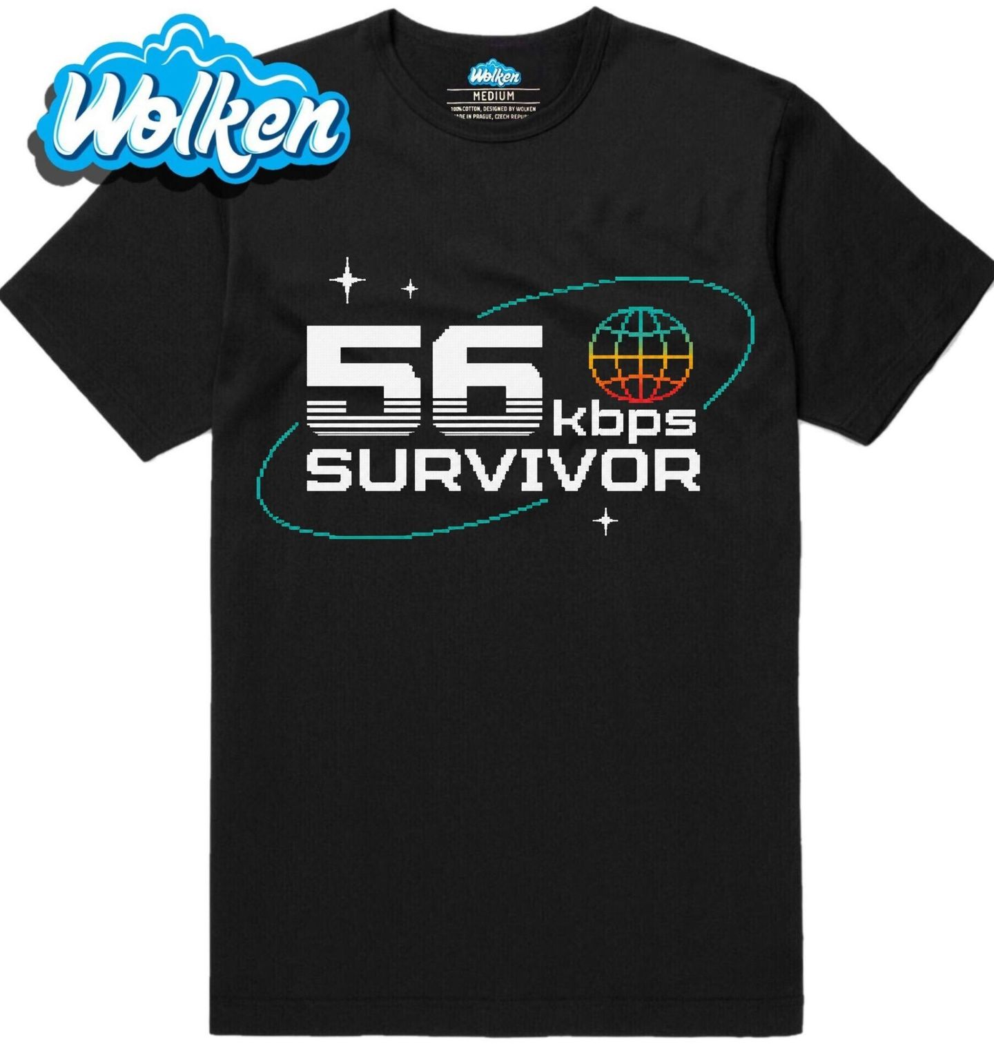 Pánské tričko Přežil jsem 56 kbps Internet Survivor.jpg