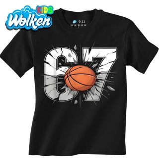 Dětské tričko Basketbalové Skóre 6–7 Six Seven 67.jpg