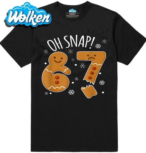 Obrázek produktu Pánské tričko Vánoční Ulomený Perníček 67 Six Seven Oh Snap!