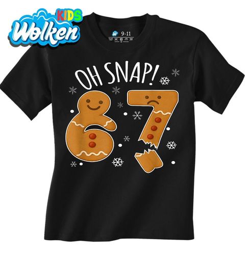 Obrázek produktu Dětské tričko Vánoční Ulomený Perníček 67 Six Seven Oh Snap!