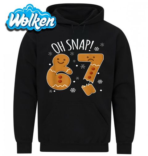 Obrázek produktu Pánská mikina Vánoční Ulomený Perníček 67 Six Seven Oh Snap!