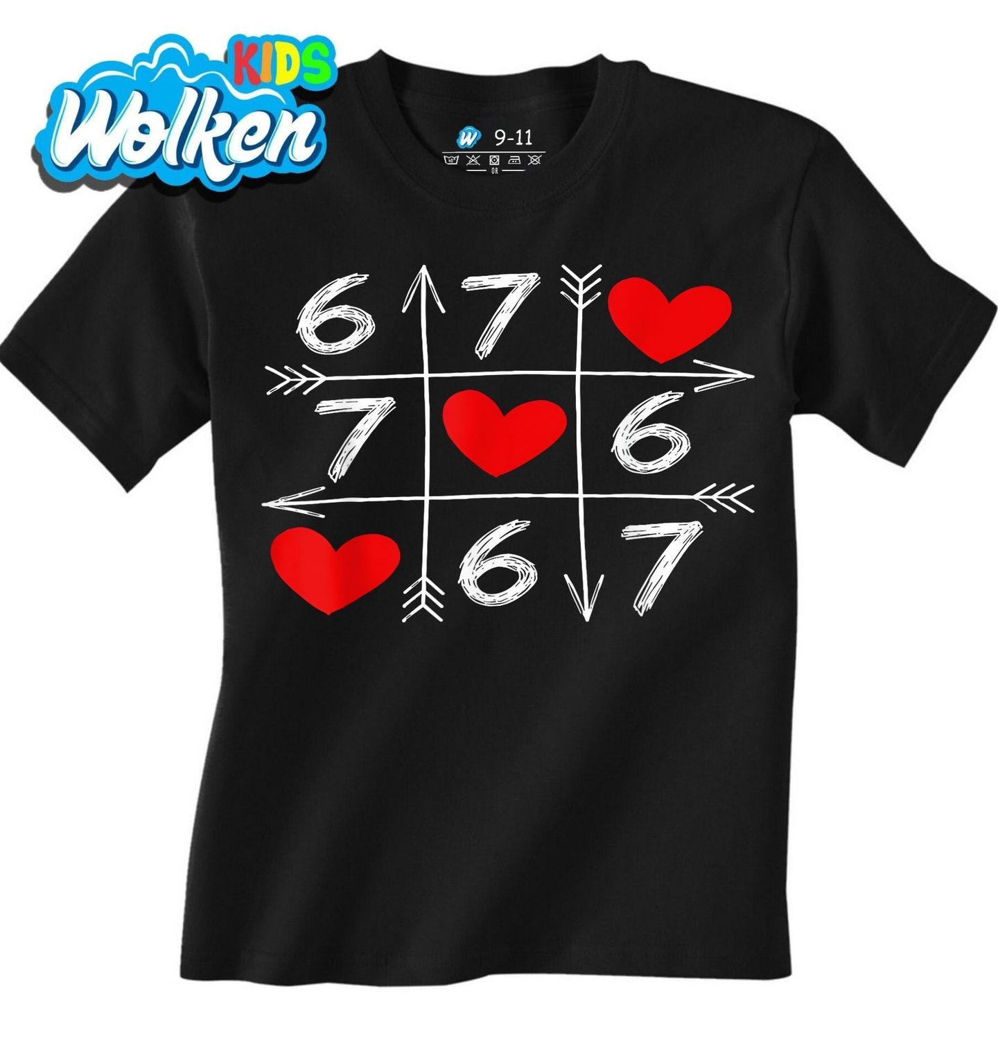 Dětské tričko Piškvorky Six Seven 67 Love.jpg