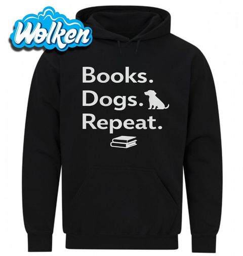 Obrázek produktu Pánská mikina Rutina Pejskaře Books Dogs Repeat