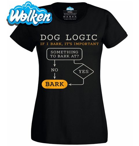 Obrázek produktu Dámské tričko Psí Logika Když štěkám, je to důležité