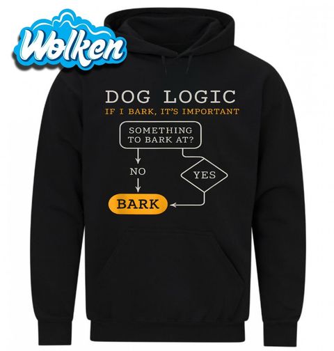 Obrázek produktu Pánská mikina Psí Logika Když štěkám, je to důležité
