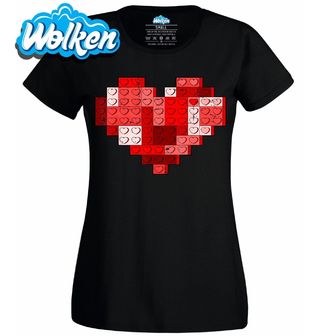 Dámské tričko Srdce z Kostek Lego Heart.jpg