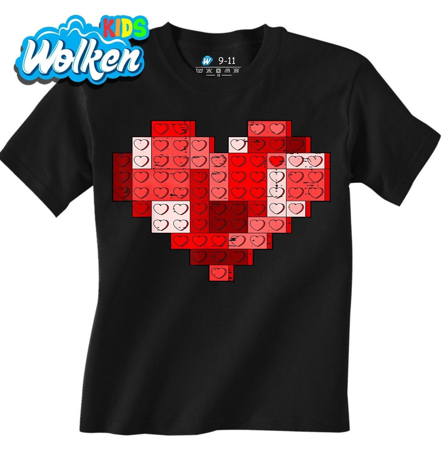 Dětské tričko Srdce z Kostek Lego Heart.jpg