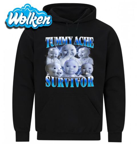 Obrázek produktu Pánská mikina Niche Baby TikTok Meme Tummy Ache Survivor