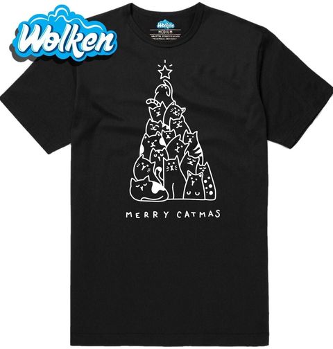 Obrázek produktu Pánské tričko Kočičí Vánoce