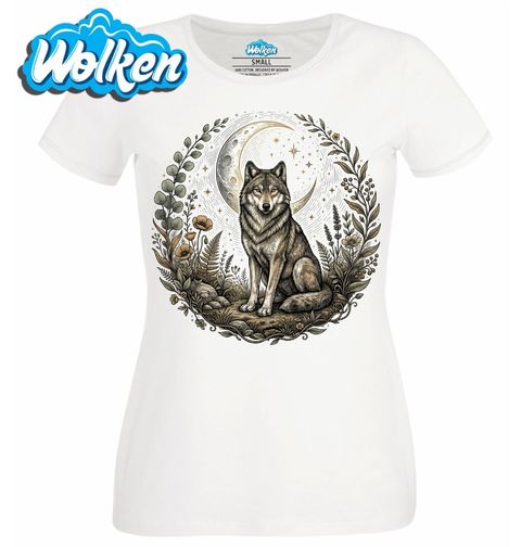 Obrázek produktu Dámské tričko Lesní Vlk Pod Měsícem