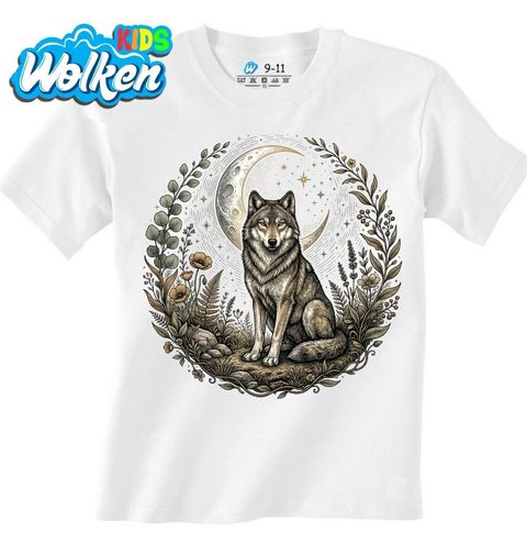 Obrázek produktu Dětské tričko Lesní Vlk Pod Měsícem