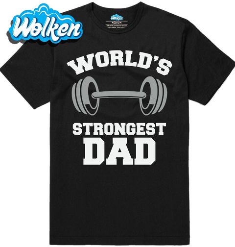 Obrázek produktu Pánské tričko Nejsilnější Táta na Světě World’s Strongest Dad