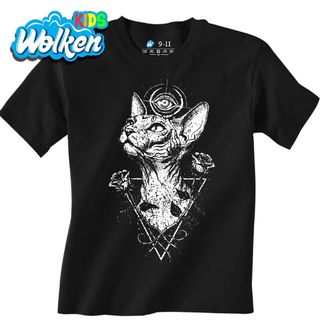 Dětské tričko Mystická Kočka Sphynx s Třetím Okem.jpg