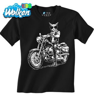 Dětské tričko Kočka na Chopperu.jpg