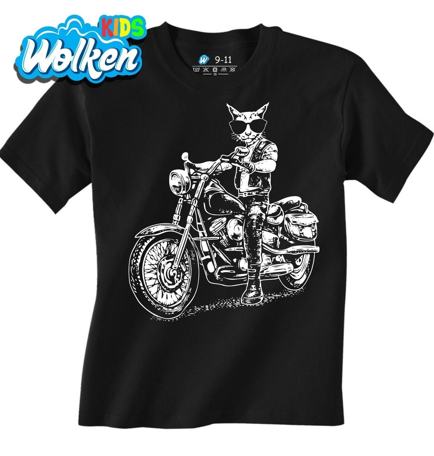 Dětské tričko Kočka na Chopperu.jpg