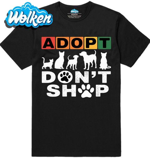 Obrázek produktu Pánské tričko Adoptuj, nekupuj Adopt Don’t Shop