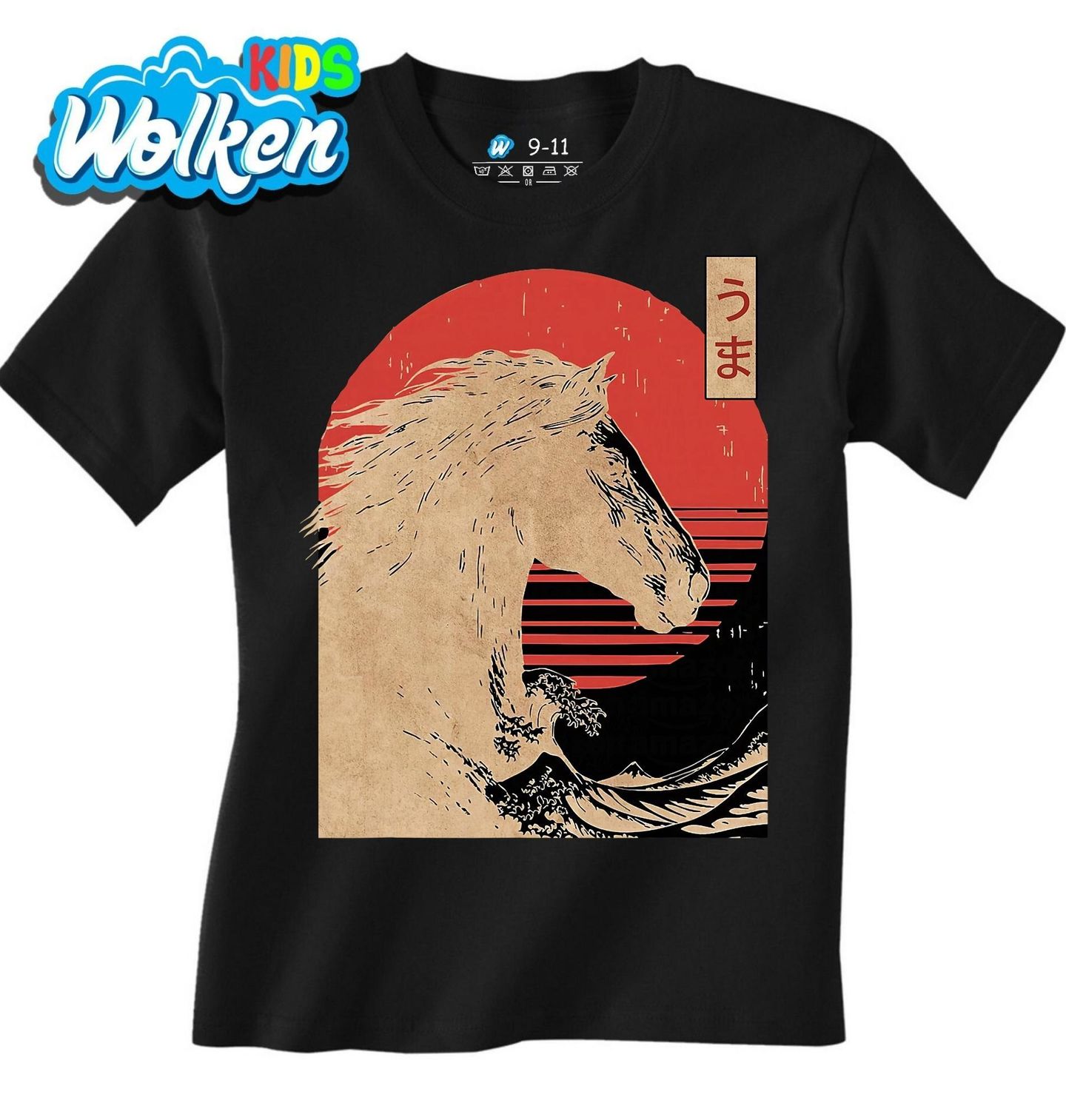 Dětské tričko Japonský Kůň v Moři.jpg
