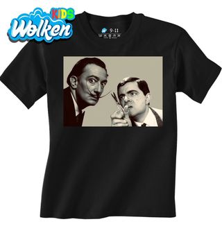 Dětské tričko Salvador Dalí a kadeřník Mr. Bean.jpg