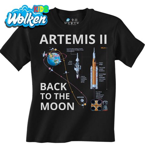 Obrázek produktu Dětské tričko Vesmírná mise Artemis II Back to the Moon