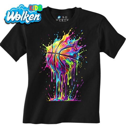 Obrázek produktu Dětské tričko Basketbalový Míč v Rozteklých Barvách