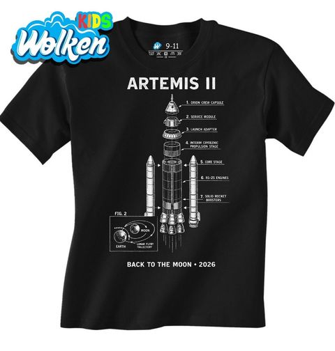 Obrázek produktu Dětské tričko NASA Raketa SLS Back to the Moon 2026