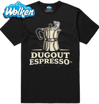 Pánské tričko Baseballové Espresso ze Střídačky Dugout Espresso.jpg