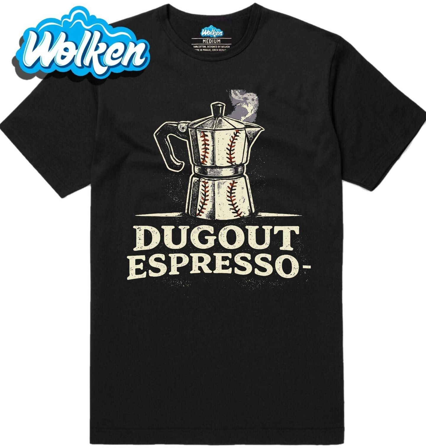 Pánské tričko Baseballové Espresso ze Střídačky Dugout Espresso.jpg