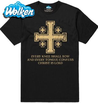 Pánské tričko Jeruzalémský Kříž Christ Is Lord.jpg