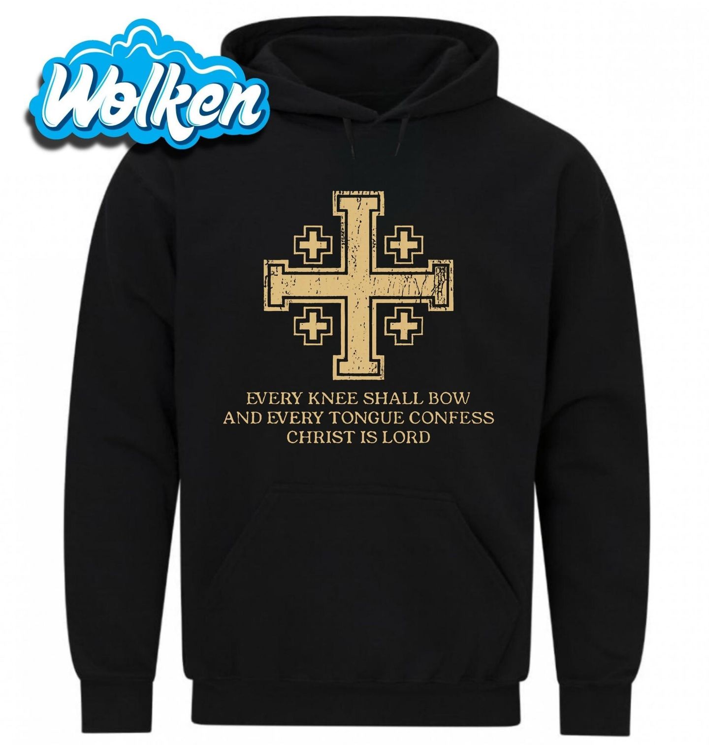 Mikina Jeruzalémský Kříž Christ Is Lord.jpg