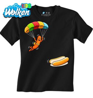 Dětské tričko Létající Párek Skydiving Hotdog.jpg