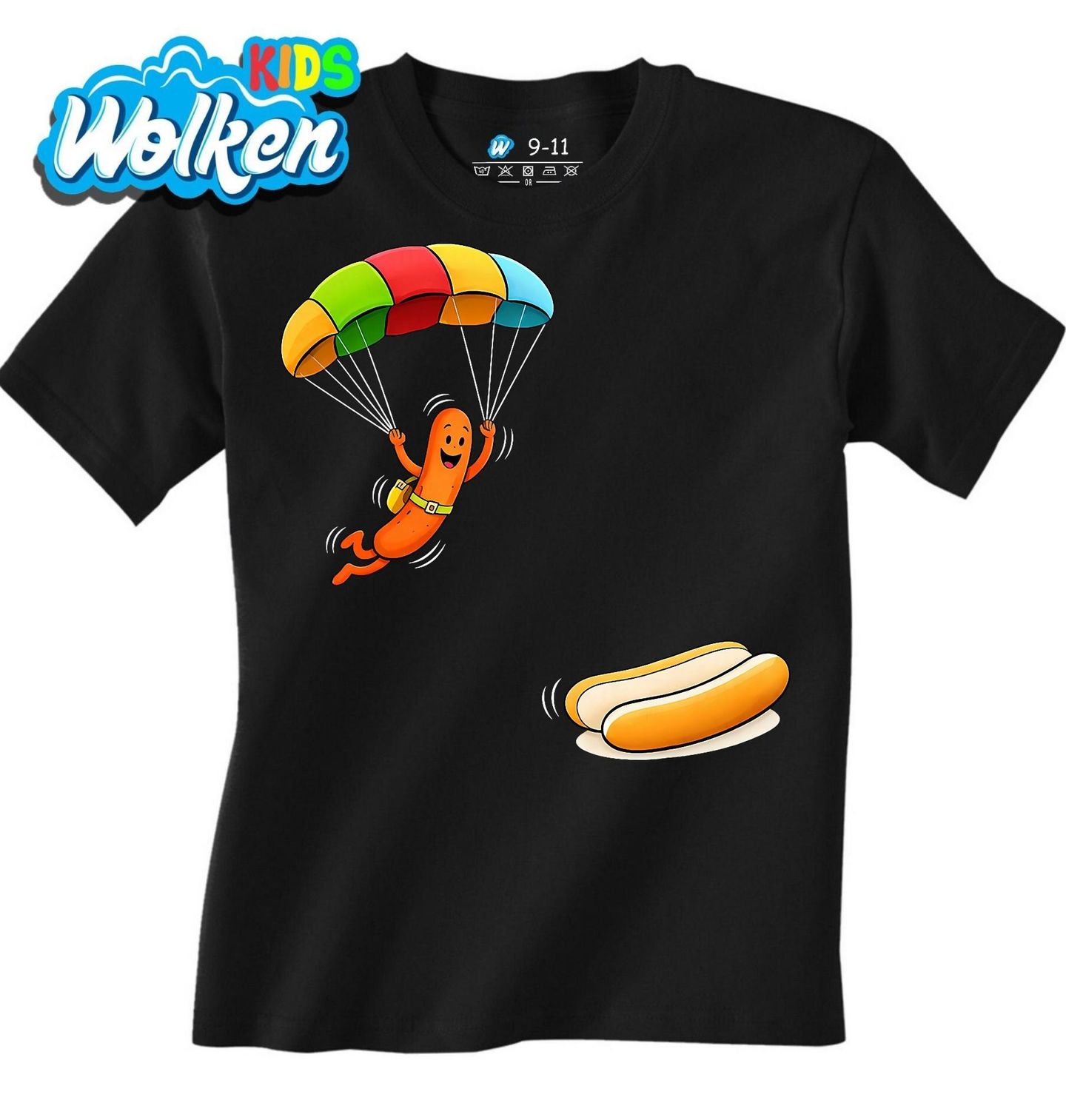 Dětské tričko Létající Párek Skydiving Hotdog.jpg