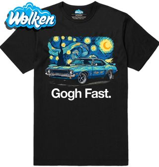 Pánské tričko Muscle Car ve Hvězdné noci.jpg