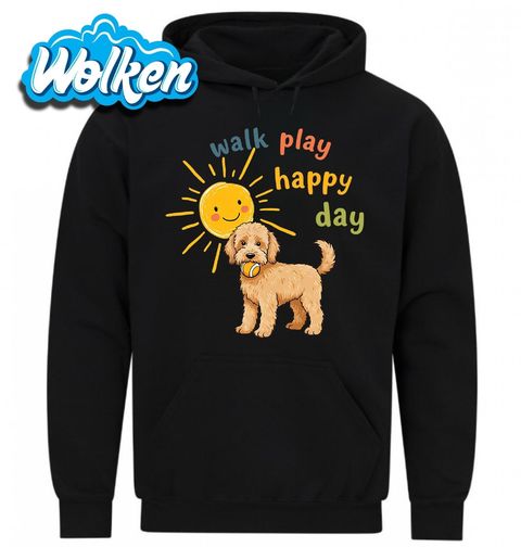 Obrázek produktu Pánská mikina Goldendoodle na Procházce Walk Play Happy Day