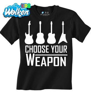 Dětské tričko Vyber si svou Kytaru Choose Your Weapon.jpg