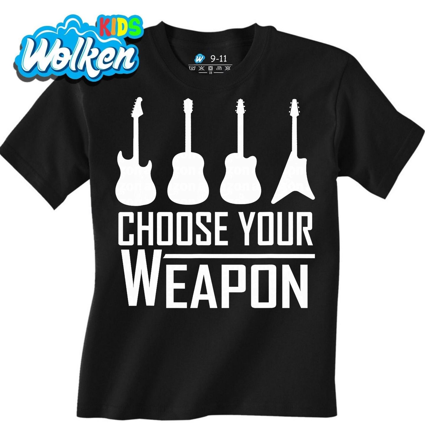 Dětské tričko Vyber si svou Kytaru Choose Your Weapon.jpg