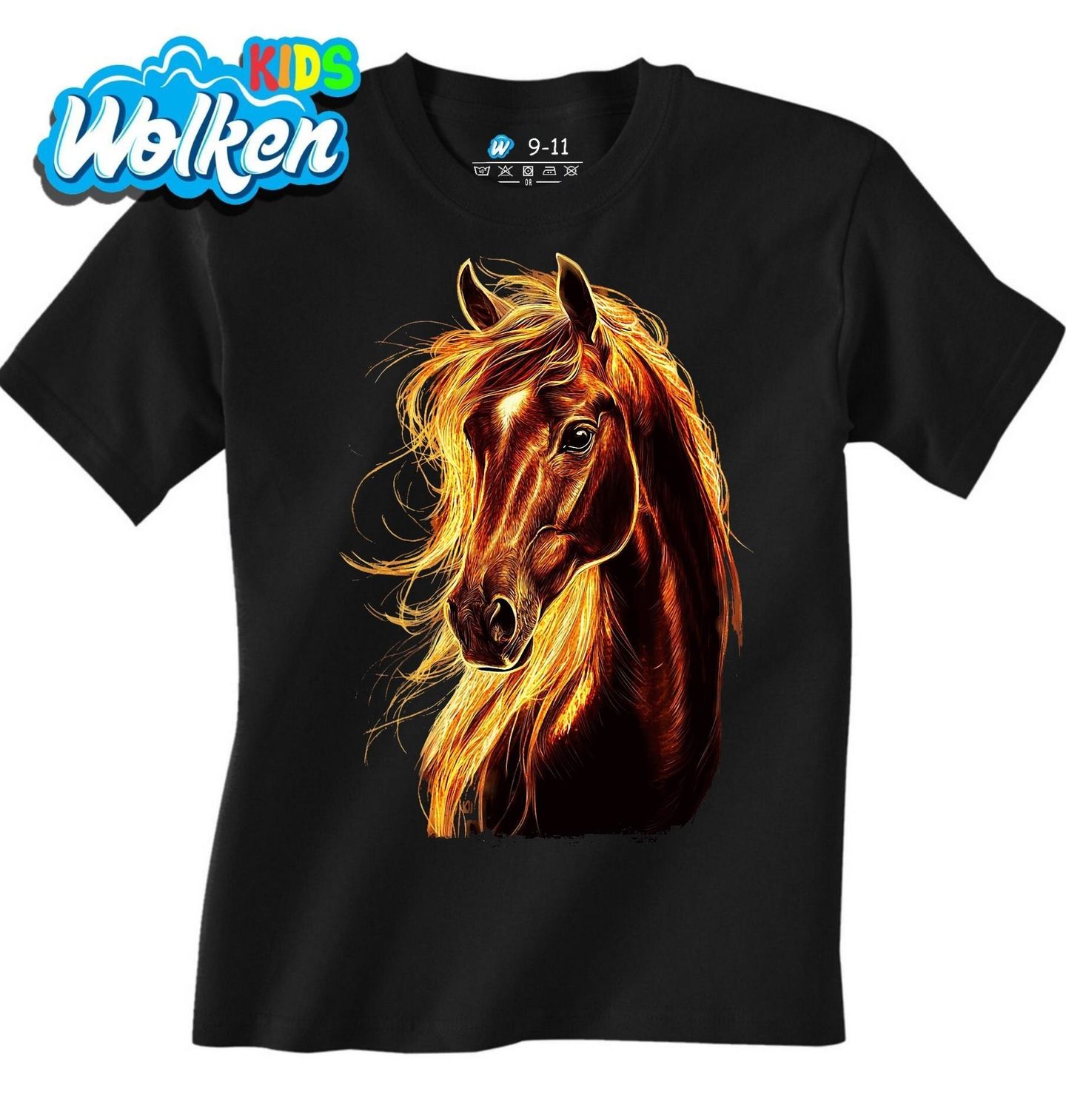 Dětské tričko Elegantní Ohnivý Kůň.jpg