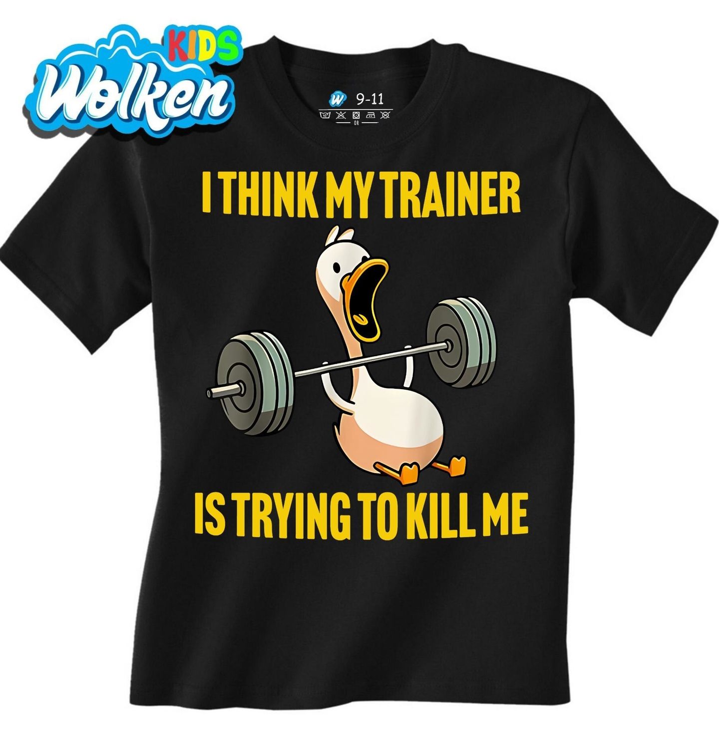 Dětské tričko Fitness Husa – Trenér Mě Chce Zabít.jpg